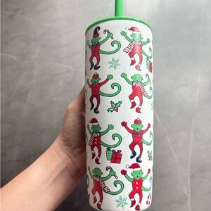 Starbucks Roller Rabbit Festive Monkey Tumbler with Straw